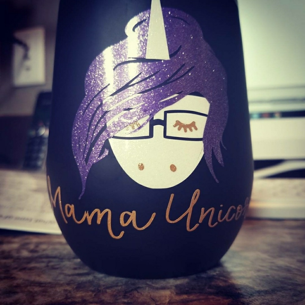 Black Matte Wine Tumbler